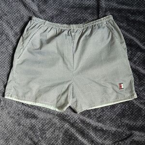 Vintage 90s Nike Court Tennis Shorts Geometric Dobby Pattern Swoosh #3